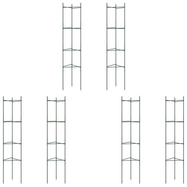 Tomatenkäfige 6 Stk. 154 cm Stahl und PP