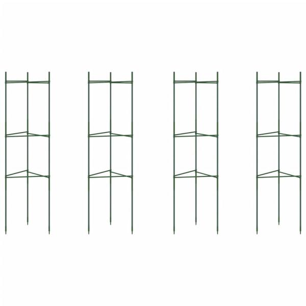 Tomatenkäfige 4 Stk. 116 cm Stahl und PP