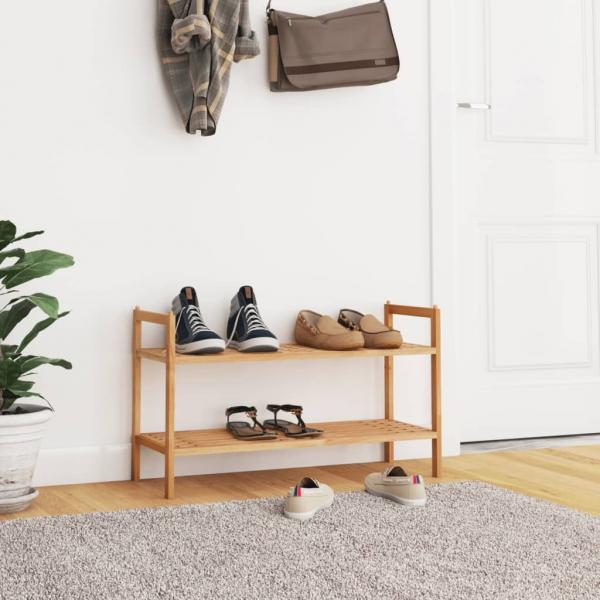 ARDEBO.de - Schuhregal 69x27x41 cm Massivholz Nussbaum