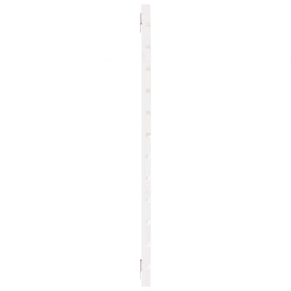 Wand-Kopfteil Weiß 81x3x91,5 cm Massivholz Kiefer