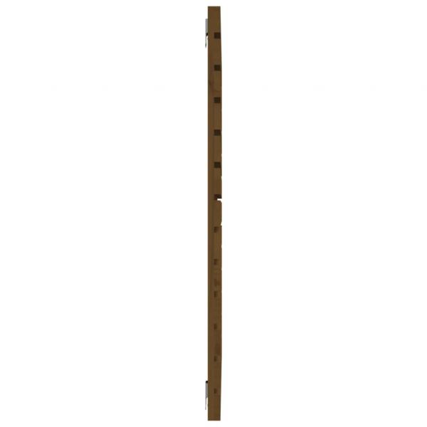 Wand-Kopfteil Honigbraun 126x3x91,5 cm Massivholz Kiefer