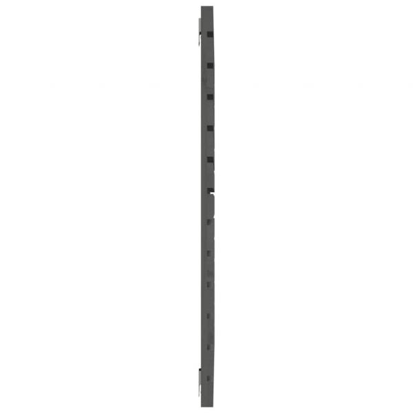 Wand-Kopfteil Grau 146x3x91,5 cm Massivholz Kiefer