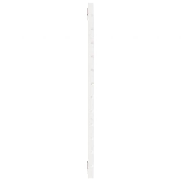 Wand-Kopfteil Weiß 106x3x91,5 cm Massivholz Kiefer