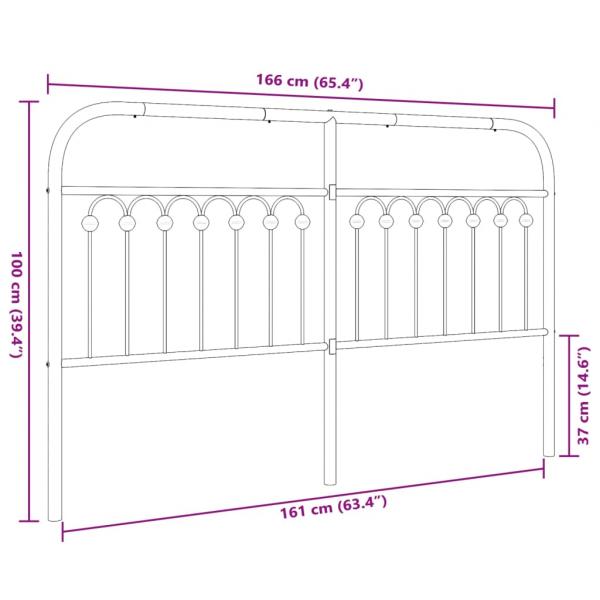 Kopfteil Metall Weiß 160 cm