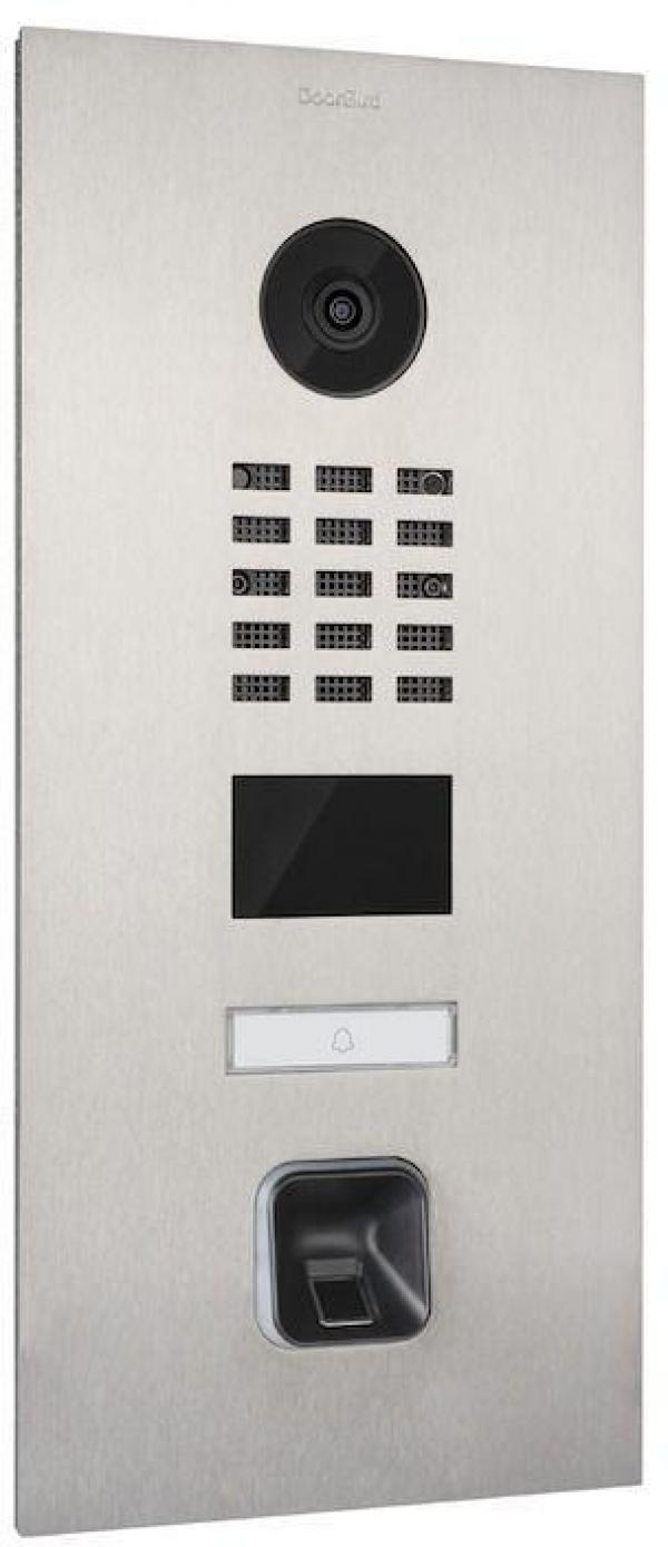 DoorBird D2101V IP Video Türsprechanlage V4A mit eKey sLine Fingerprint, Edelstahl (204501)