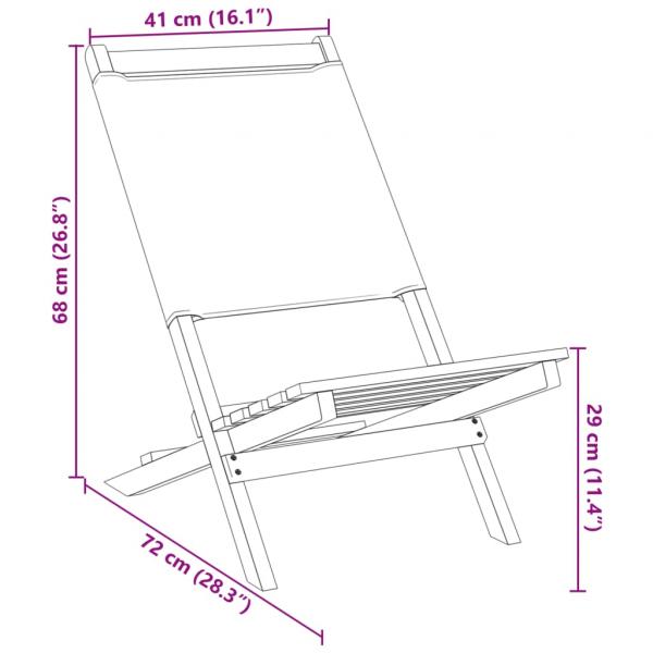 Gartenstühle 2 Stk. Blattmuster Massivholz Akazie & Stoff