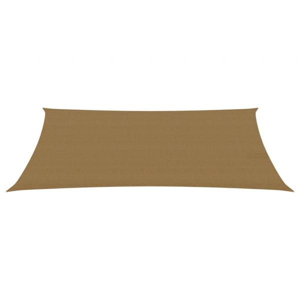 Sonnensegel 160 g/m² Taupe 6x8 m HDPE