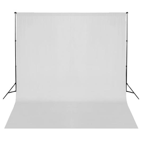 Fotostudio-Set mit Leuchten, Hintergrund und Reflektor