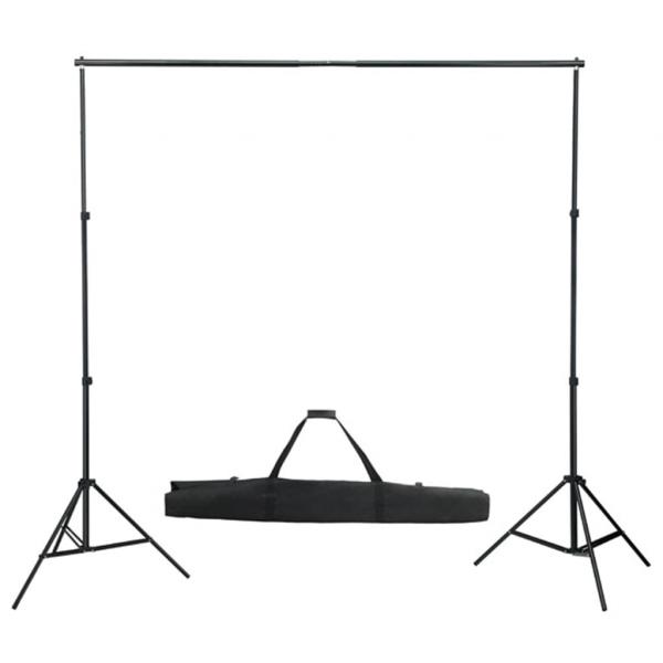 Fotostudio-Set mit Lampen und Hintergrundsystem