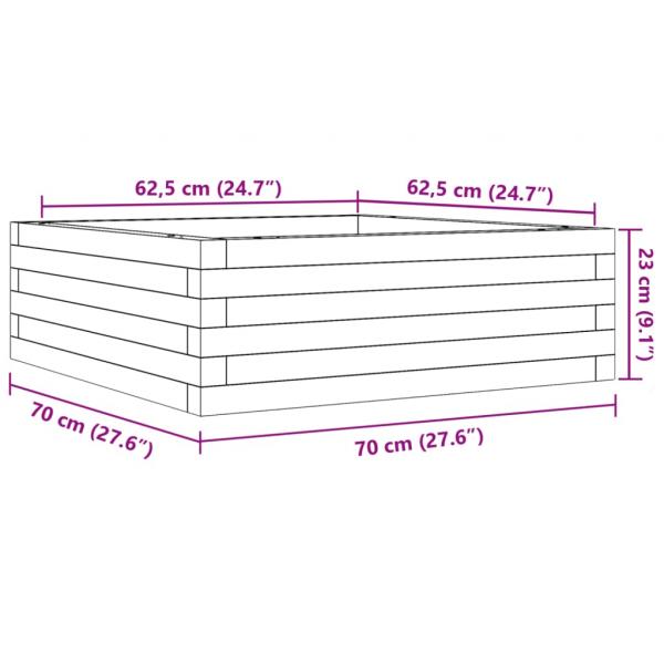 Pflanzkübel 70x70x23 cm Massivholz Douglasie