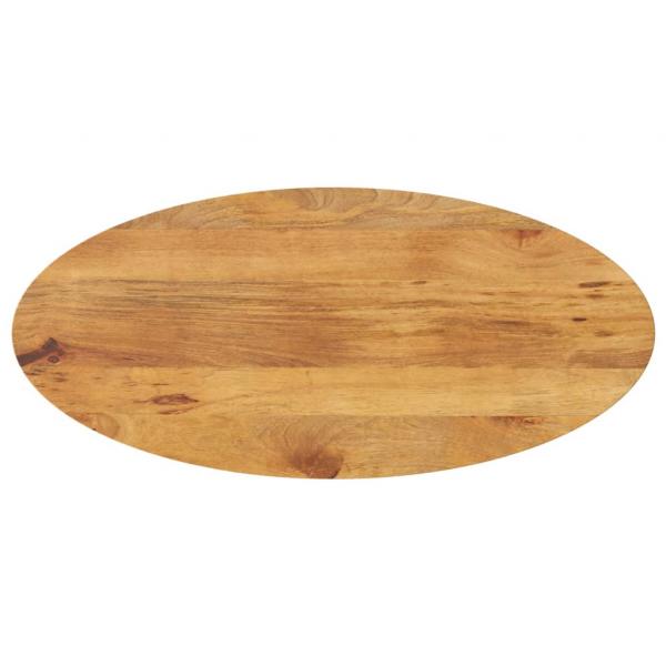 ARDEBO.de - Tischplatte 90x40x2,5 cm Oval Massivholz Mango