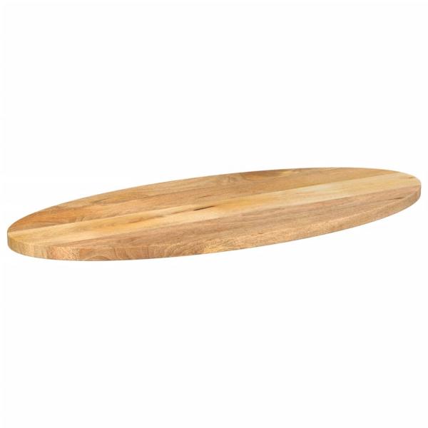 ARDEBO.de - Tischplatte 80x40x2,5 cm Oval Massivholz Mango