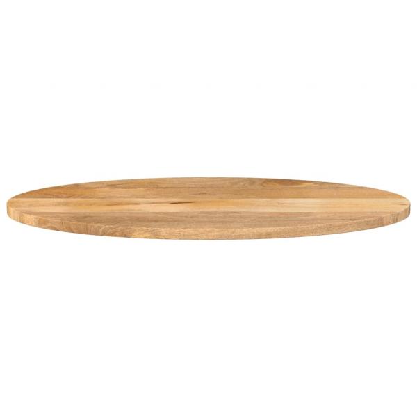 Tischplatte 120x50x2,5 cm Oval Massivholz Mango