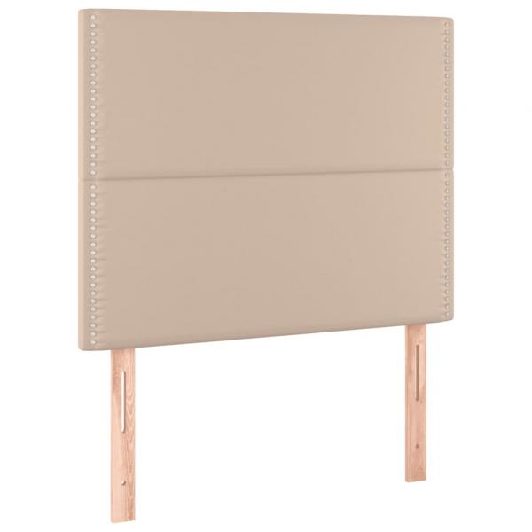 Boxspringbett Matratze Cappuccino-Braun 100x200cm Kunstleder