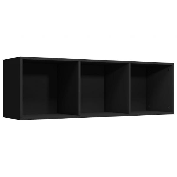 Bücherregal/TV-Schrank Schwarz 36x30x114 cm Holzwerkstoff