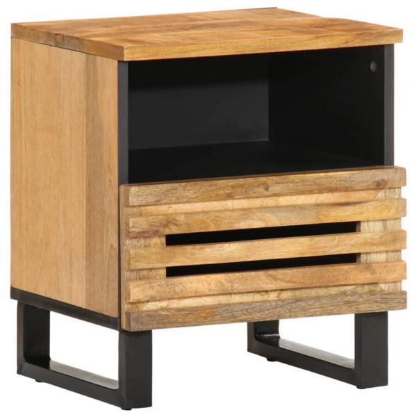 ARDEBO.de - Nachttisch 40x33x46 cm Raues Mangoholz