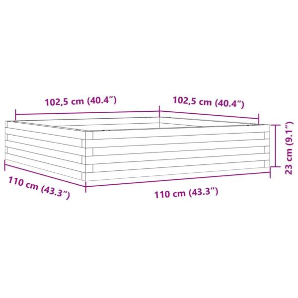 Pflanzkübel 110x110x23 cm Kiefernholz Imprägniert