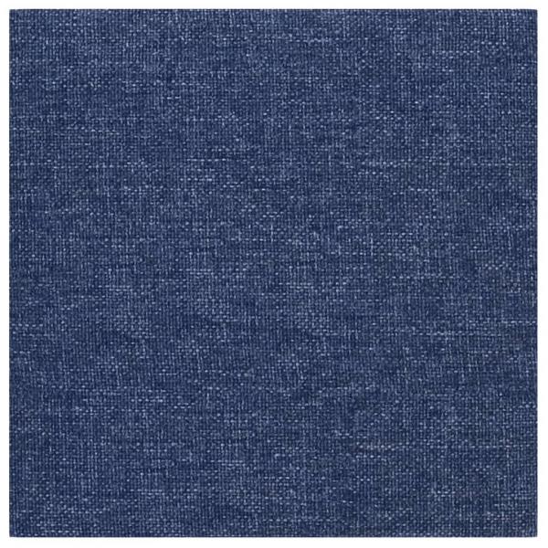 Wandpaneele 12 Stk. Blau 30x30 cm Stoff 1,08 m²