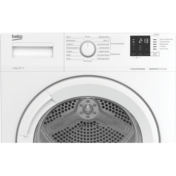 Beko DS852GAV 8kg A+++ Wärmepumpentrockner, 60 cm breit, ProSmart Inverter Motor, EcoGentle, AquaWave, weiß