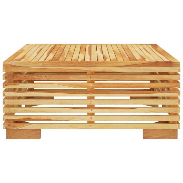 Garten-Couchtisch 69,5x69,5x31 cm Massivholz Teak