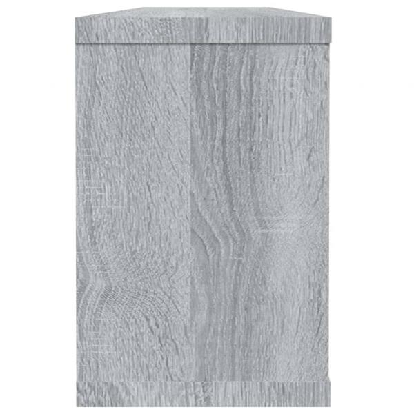 Würfelregale 6 Stk. Grau Sonoma 60x15x23 cm Holzwerkstoff