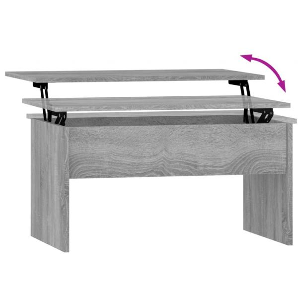 Couchtisch Grau Sonoma 80x50,5x41,5 cm Holzwerkstoff