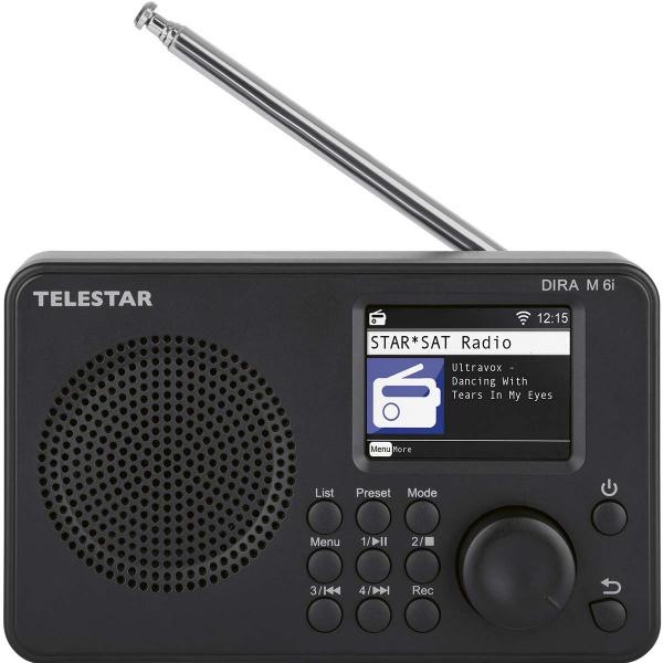 DIRA M 6i Ultrakompaktes Multifunktionsradio DAB+ / FM / Internet / Bluetooth Schwarz