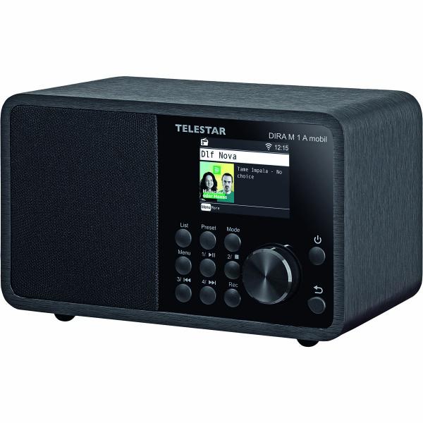 DIRA M 1 A Mobiles EWF Batteriebetriebenes Mono-Multifunktionsradio DAB+ / FM / Internet / Bluetooth Schwarz