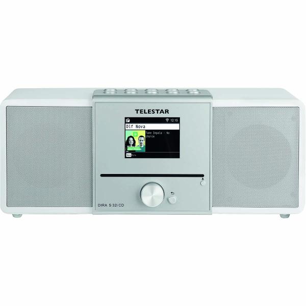 DIRA S32i CD EWF Multifunktionales Stereo-Radio mit CD-Player DAB+ / FM / Internet / Bluetooth Weiß