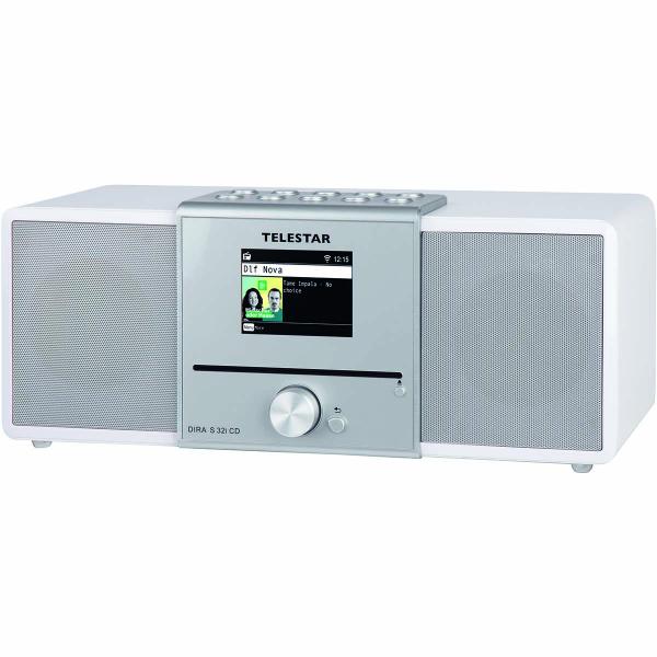 DIRA S32i CD EWF Multifunktionales Stereo-Radio mit CD-Player DAB+ / FM / Internet / Bluetooth Weiß