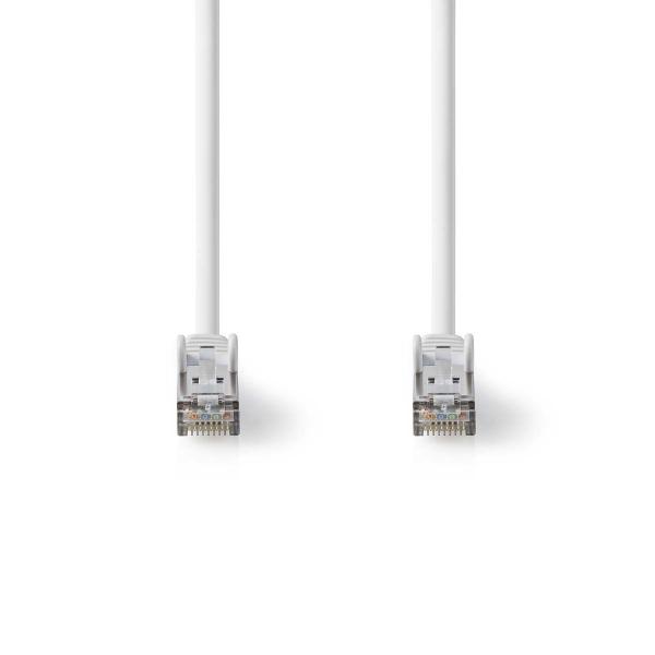 Cat 8.1-Netzwerkkabel | S/FTP | RJ45 Stecker | RJ45 Stecker | 20.0 m | Rund | LSZH | Weiss | Label