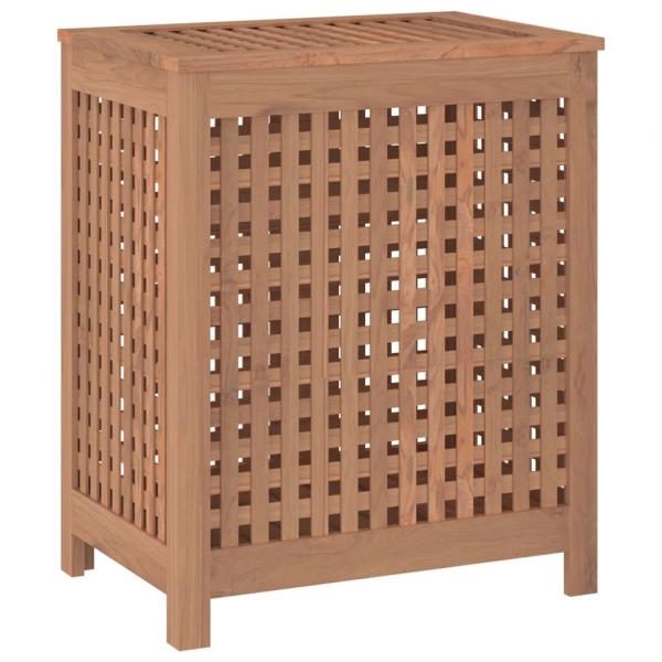 Wäschebehälter 50x35x60 cm Massivholz Teak