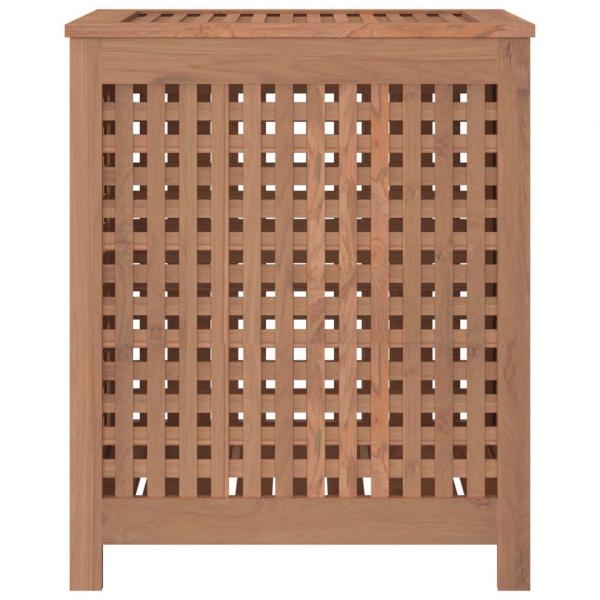 Wäschebehälter 50x35x60 cm Massivholz Teak