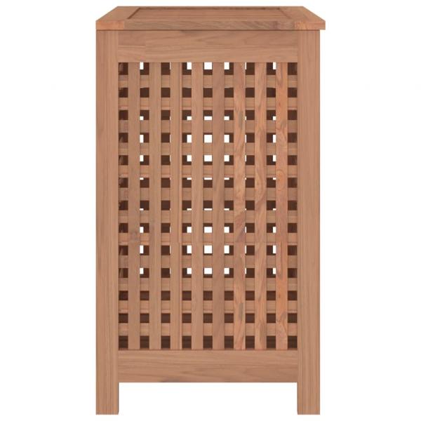 Wäschebehälter 50x35x60 cm Massivholz Teak