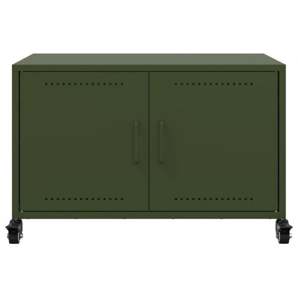 TV-Schrank Olivgrün 68x39x43,5 cm Kaltgewalzter Stahl