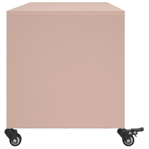 TV-Schrank Rosa 100,5x39x43,5 cm Kaltgewalzter Stahl