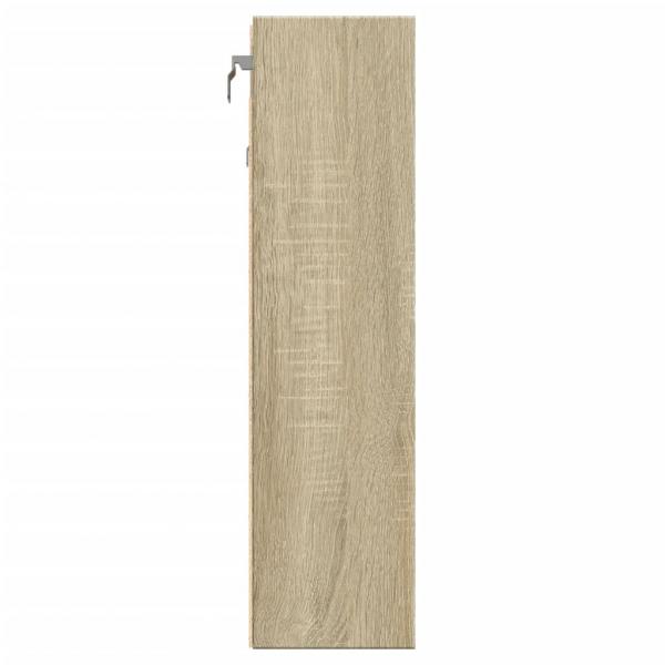 Vitrinenschrank Sonoma-Eiche 100x15x58 cm Holzwerkstoff