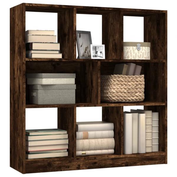 Bücherregal Räuchereiche 97,5x29,5x100 cm Holzwerkstoff