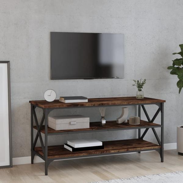 ARDEBO.de - TV-Schrank Räuchereiche 100x40x50 cm Holzwerkstoff