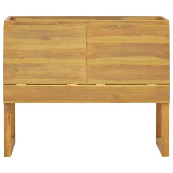 Badschrank 90x40x75,5 cm Massivholz Teak