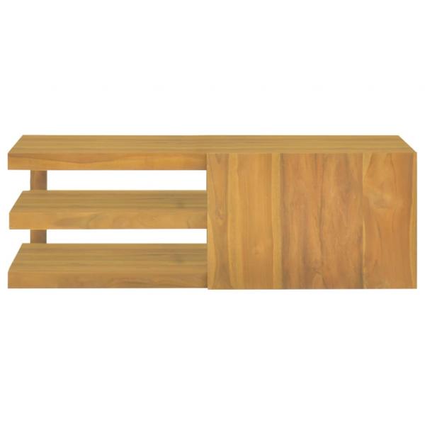 Wand-Badschrank 90x40x30 cm Massivholz Teak