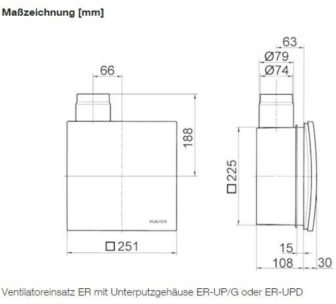 Maico ER 100 VZ Ventilatoreneinsatz (0084.0131)