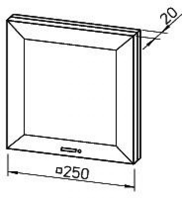 Helios ELS-VF 60 Ventilatoreinsatz mit Fassade (8161)