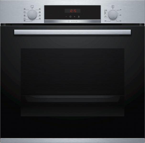 ARDEBO.de Bosch HBA573BS1 Serie 4 EEK: A Einbaubackofen, 60cm breit, 71 Liter, AutoPilot 10, 3D Heißluft, edelstahl