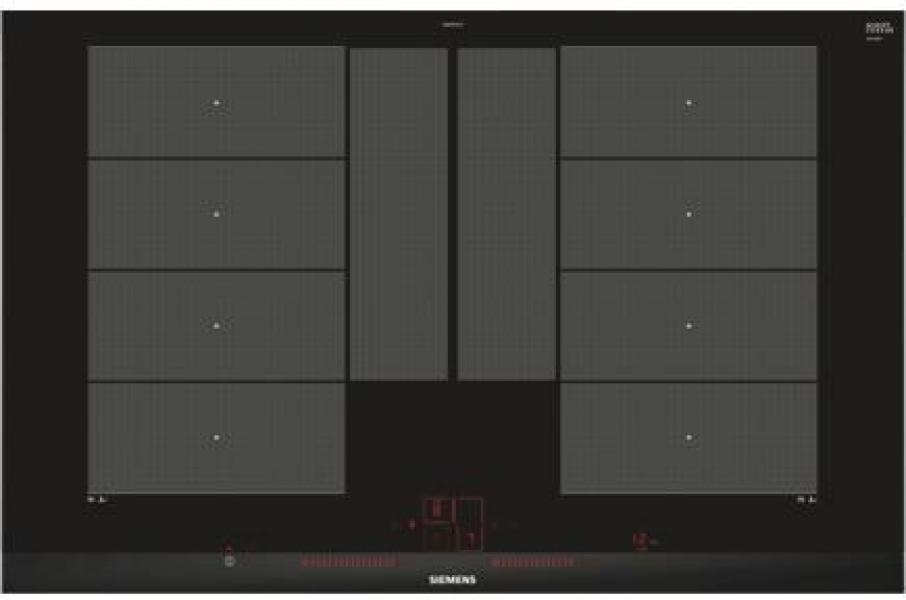 ARDEBO.de Siemens EX875LYC1E iQ700 Autarkes Induktionskochfeld, Glaskeramik, 80 cm breit, Facetten-Design