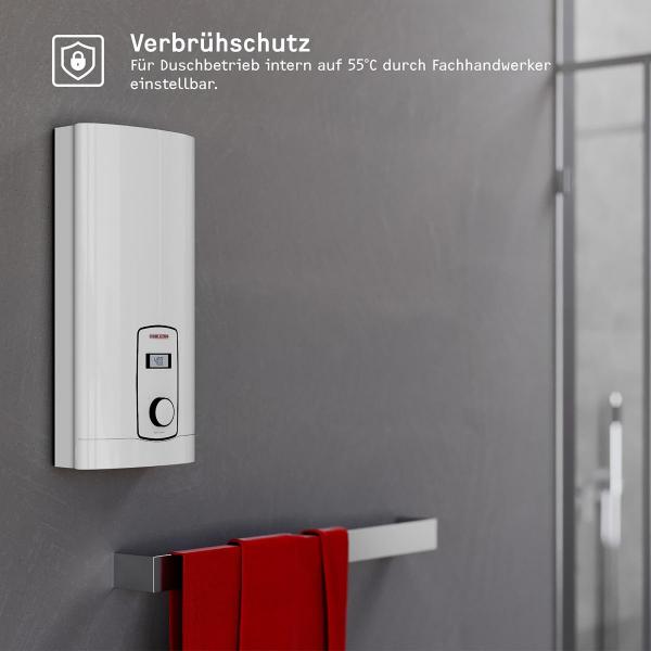 STIEBEL ELTRON DHB-E 18/21/24 LCD Komfort-Durchlauferhitzer, EEK: A, 18-24kW, Über-/Untertischmontage (236745)