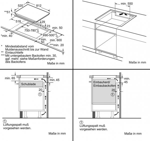 Siemens EX875LVC1E iQ700 Autarkes Induktionskochfeld, Glaskeramik, 80 cm breit, Facetten-Design, powerMove Plus