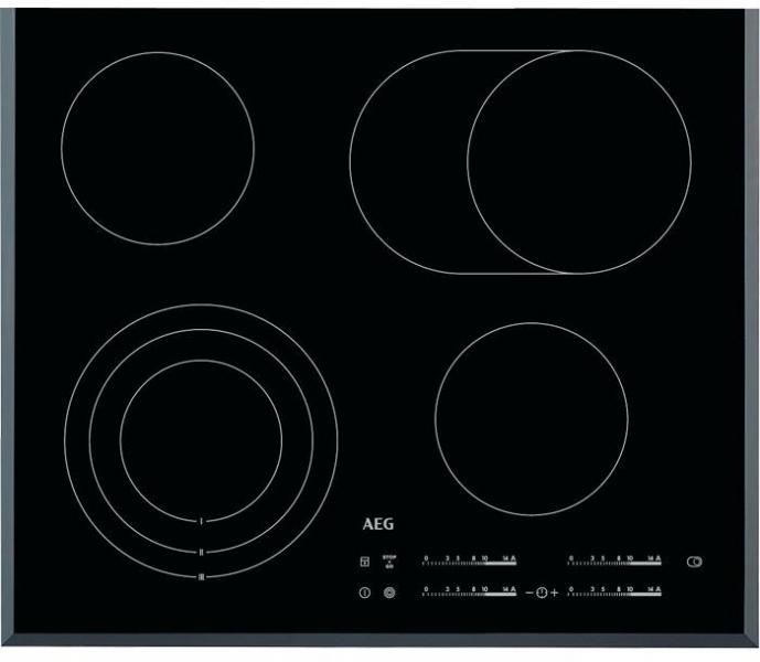 ARDEBO.de AEG HK654070FB Autarkes Glaskeramik Kochfeld, 58 cm breit, Facetten-Design, Sensor-Tasten, schwarz