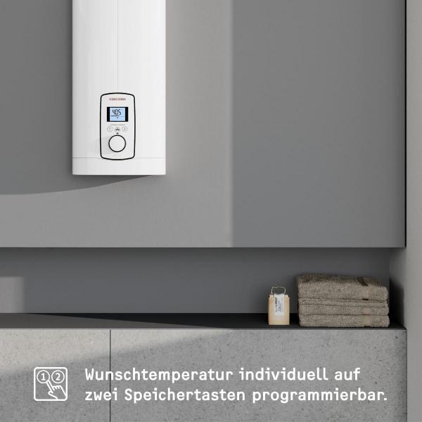 STIEBEL ELTRON DEL 27 Plus Komfort-Durchlauferhitzer, EEK: A, elektronisch geregelt, 27 kW, Übertischmontage (236740)