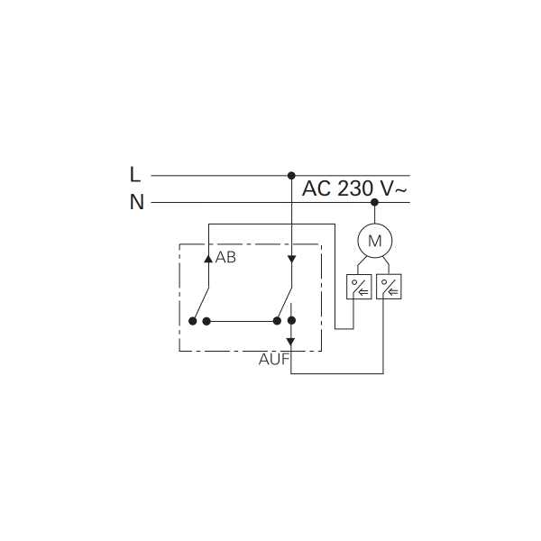 Gira 015800 Einsatz Wipp-Jalousietaster, 10 A, 250 V~